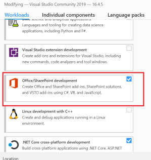Visual Studio Setup for Office/SharePoint